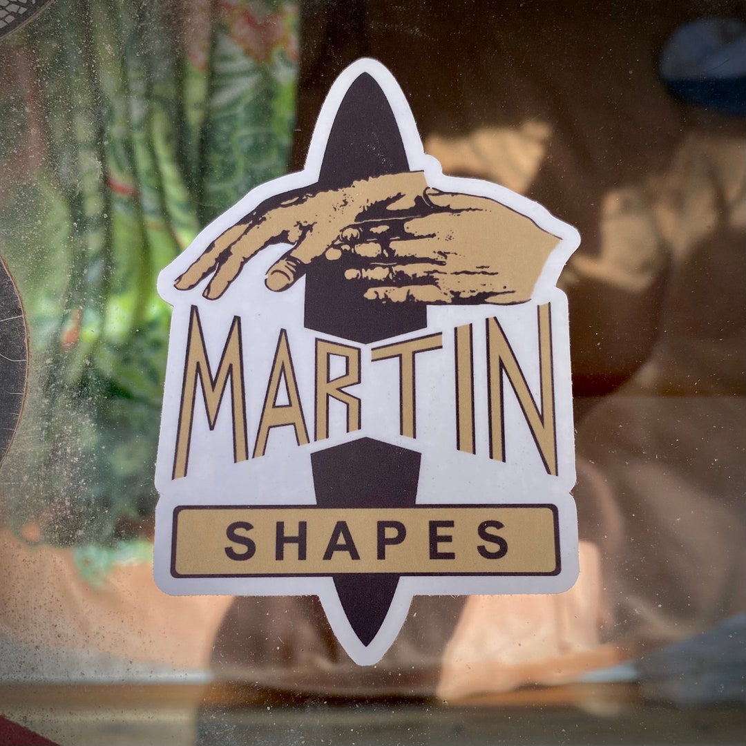 Martin Shapes Die Cut Stickers. Size 2.75 X 4.1 Etsy