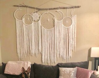 Custom Collage Dream Catcher (See Description BEFORE purchase) Bohemian DreamCatcher, Wall Hanging, Wall Decor, Boho Wedding, Nursery