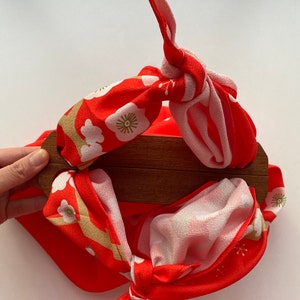 Furoshiki Taschenriemen aus Holz kein Furoshiki inklusive, Furoshiki Griff aus Holz, groß Bild 4