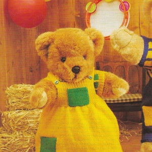 14 X Teddy Bear Clothes Knitting Patterns Outfits Coat Sweater - Etsy