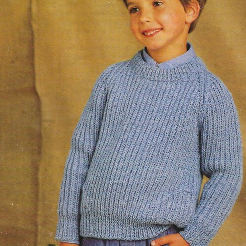 boys sweater knitting pattern