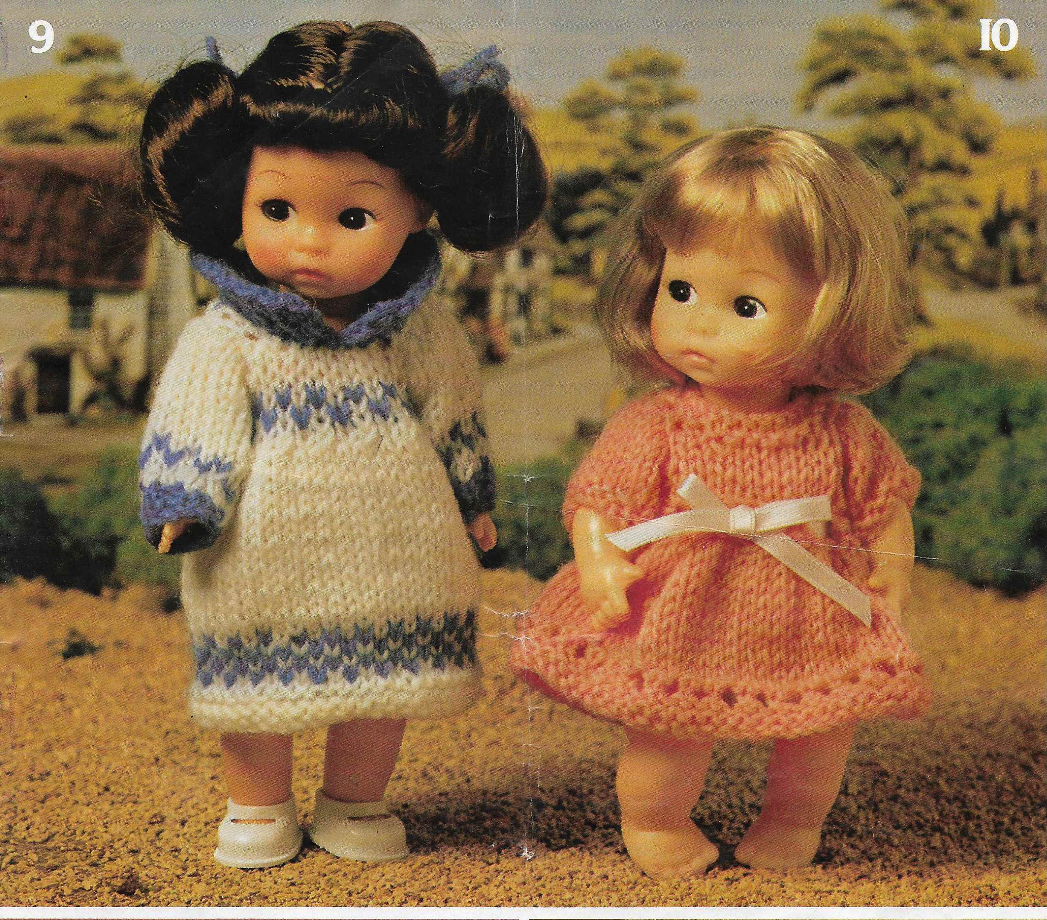 Baby Dolls Knitting Patterns clothing Outfit Hat Sweater Etsy Doll clothes knitting dolls pattern rosebud patterns 1950 pdf knitted delivery 1950s inch remember mom making christmas visitar crochet visit