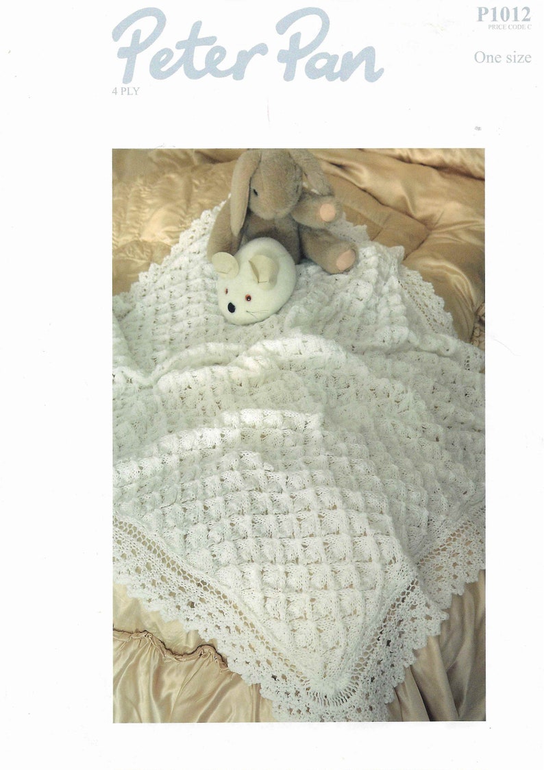 Baby Shawl Knitting Pattern 4 ply Baby Square Blanket Pram Etsy Baby ply knitting shawl pattern blanket