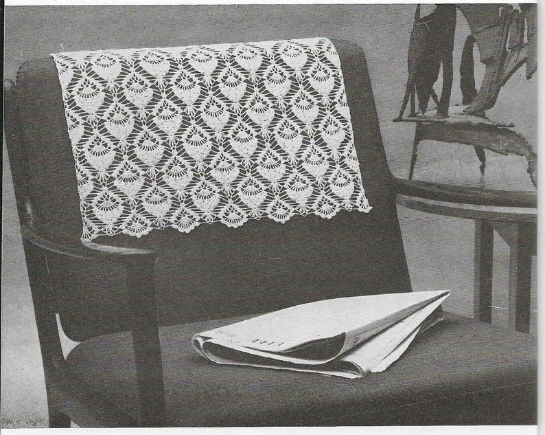 10 X CROCHET Chairback Pattern Vintage Chair Back Covers Etsy Canada