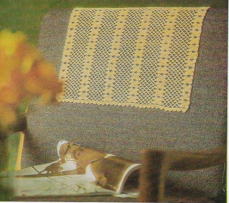 10 X CROCHET Chairback Pattern Vintage Chair Back Covers Etsy