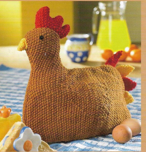 Cow Tea Cosy with Cow Sheep /& Chick Egg cosies to knit