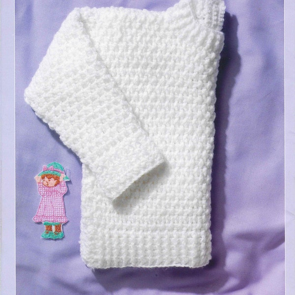 Baby CROCHET PATTERN DK Crochet Sweater Jumper Crochet Newborn - 24 Months 16 -20 inches Baby Crochet Patterns pdf instant download