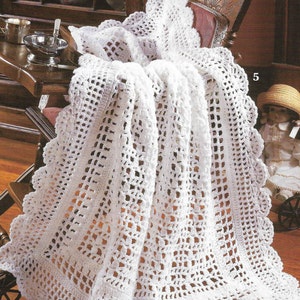 6 X Baby Blanket CROCHET Easy Pattern Afghan Blanket Crochet Pattern Shawl Christening Baby Afghan Crochet Blanket pdf instant download