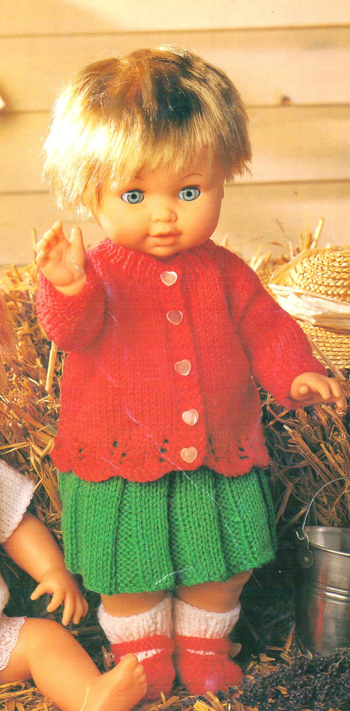 Dolls Clothes Knitting Patterns Cardigan Skirt Socks Shoes Etsy UK