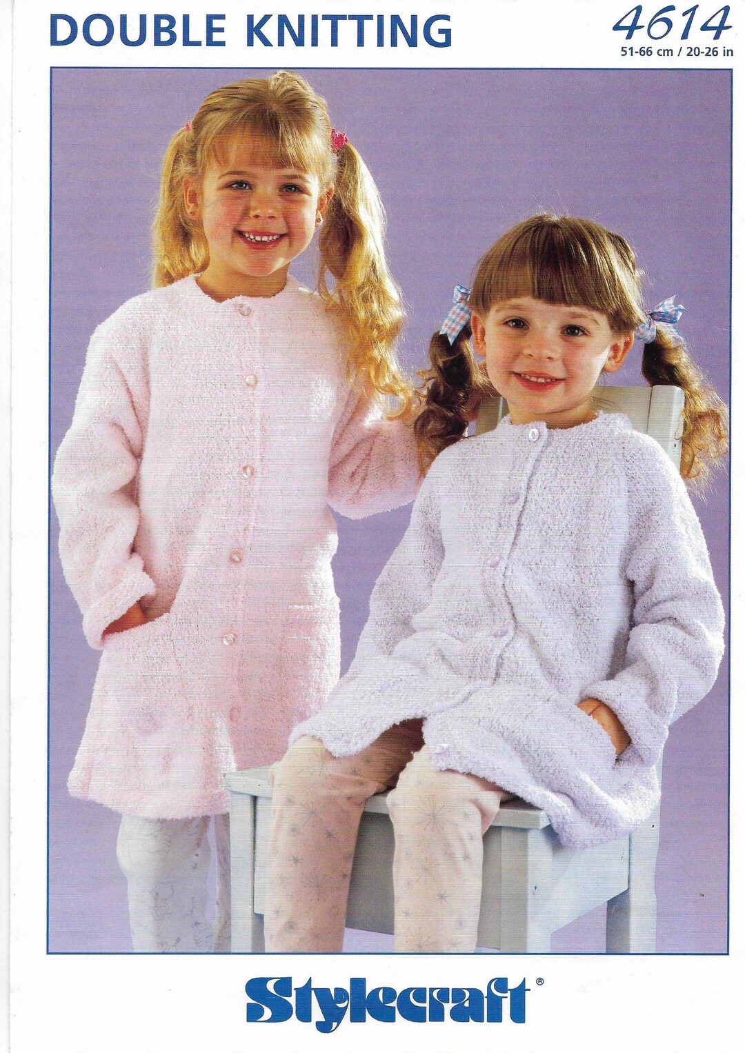 Dressing Gown Knitting Pattern Raglan Sleeve Jacket Knitting E Etsy