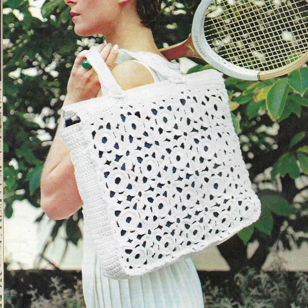 Vintage CROCHET Bag Pattern Crochet Laptop Bag shoulder Bag Vintage Crochet Patterns PDF instant download