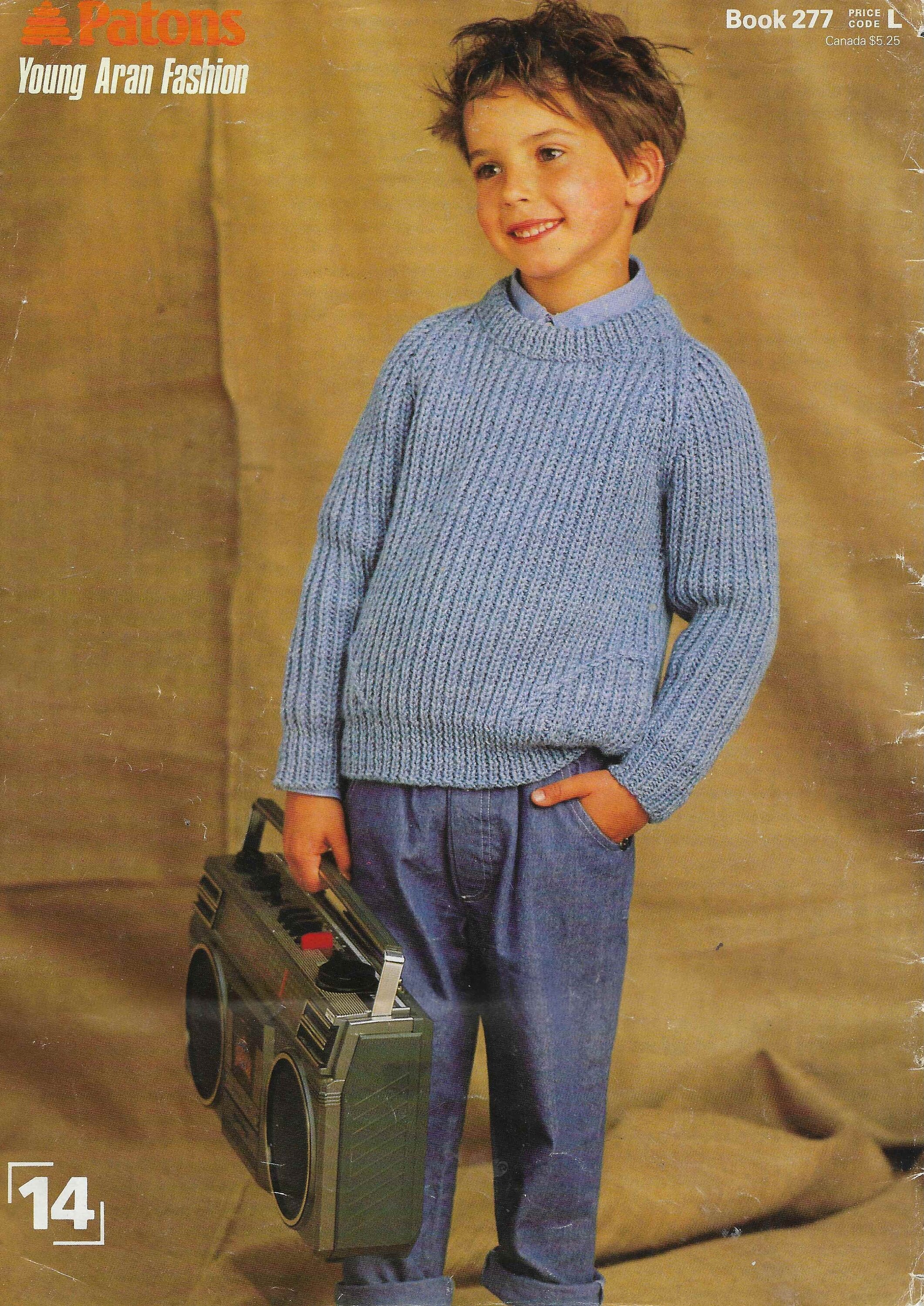 Child's fisherman knit sweater pattern sale