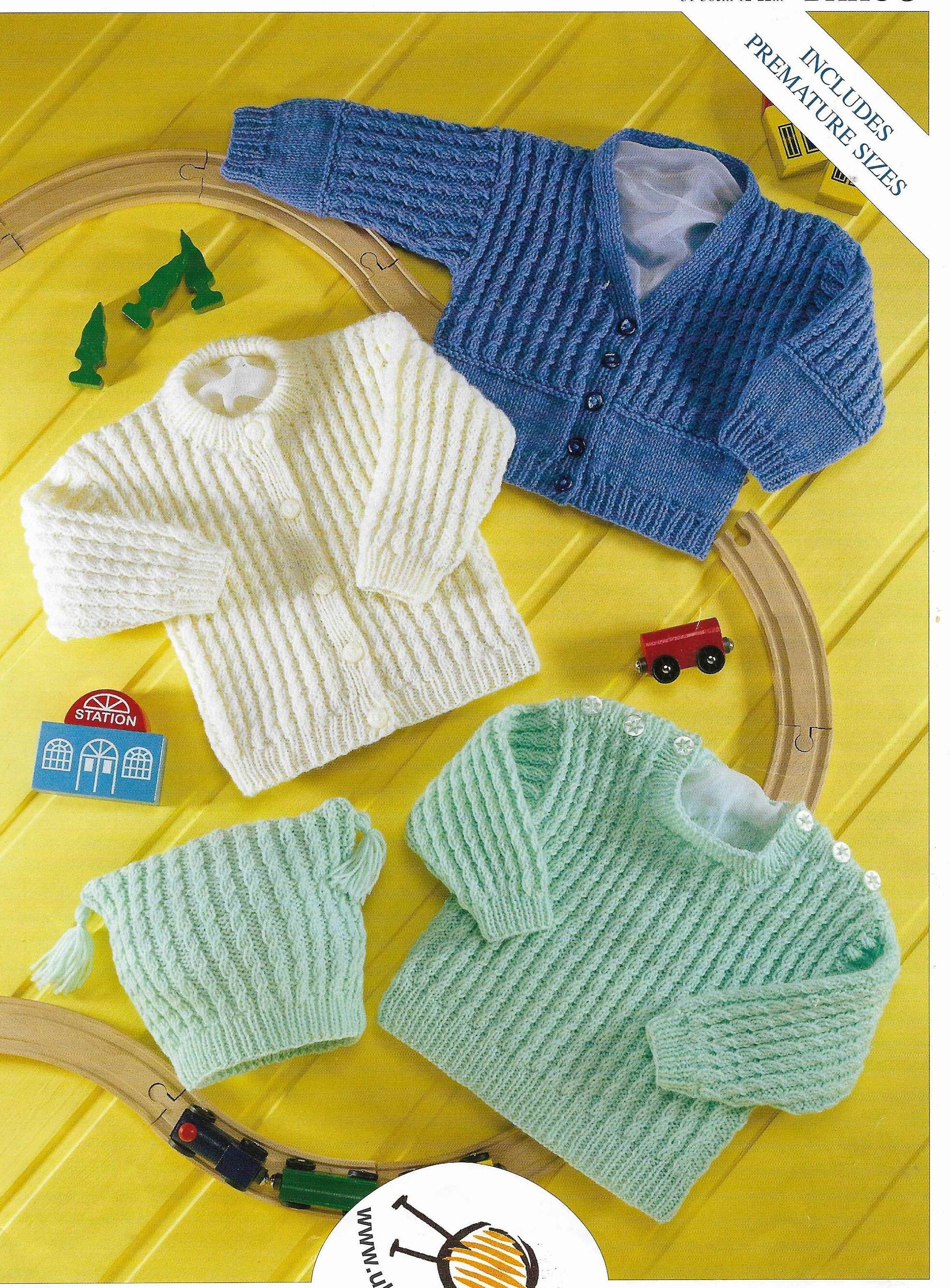 Boys Cardigan Knitting Pattern PDF Newborn Baby Jumper Sweater Etsy España