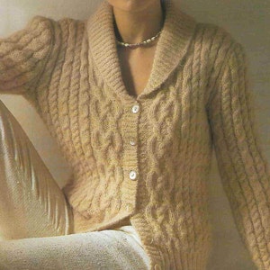 30 X Women Cardigan Sweater Cable Coat Knitting Pattern Ladies - Etsy