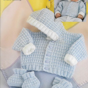 9 X Premature Baby 4 PLY DK Knitting Pattern PDF Newborn Early Arrival ...