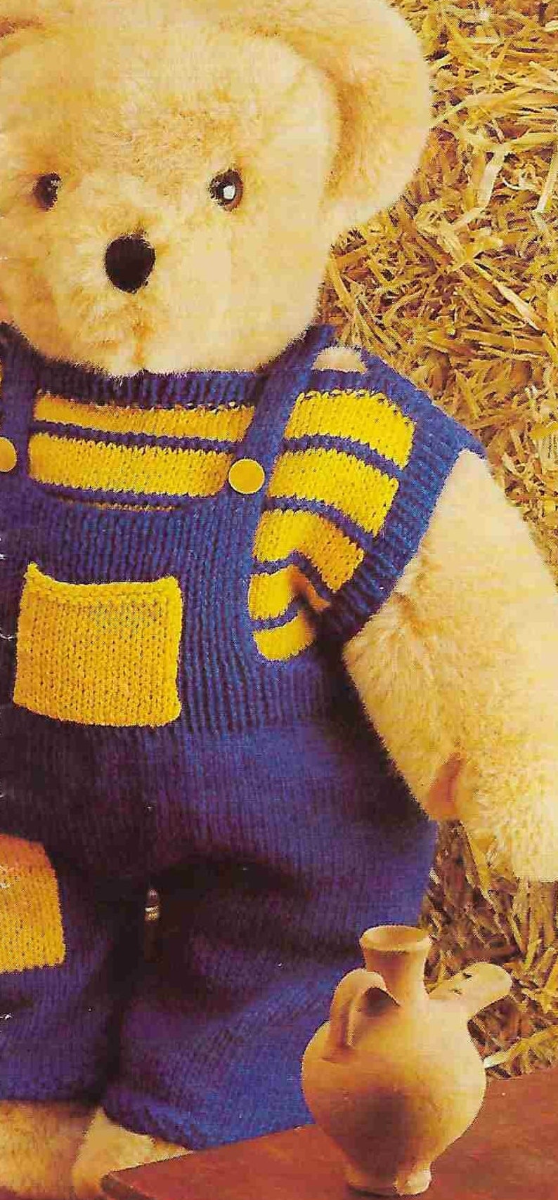 13 X Teddy Bear Clothes Knitting Patterns Outfits Coat Sweater Etsy UK