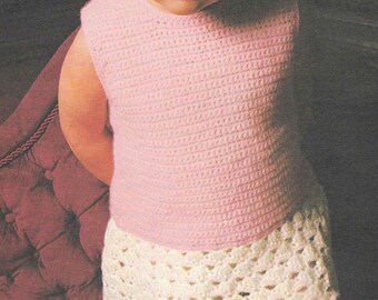 10 x Baby CROCHET PATTERN Crochet Dress Hat Cardigan Toddler Vintage Crochet 16 - 22 inches Baby Crochet Patterns PDF instant download