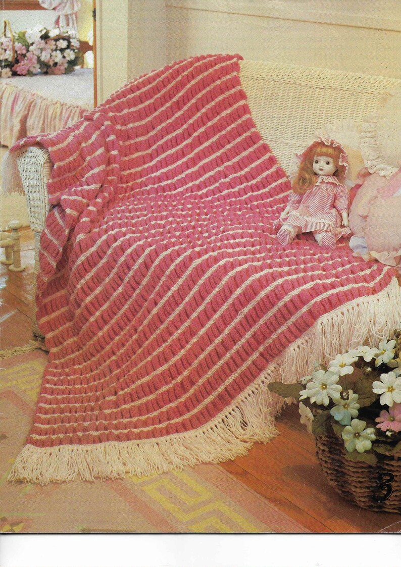 5 X Blanket Knitting Pattern Aran Sampler Knitting Pattern Etsy