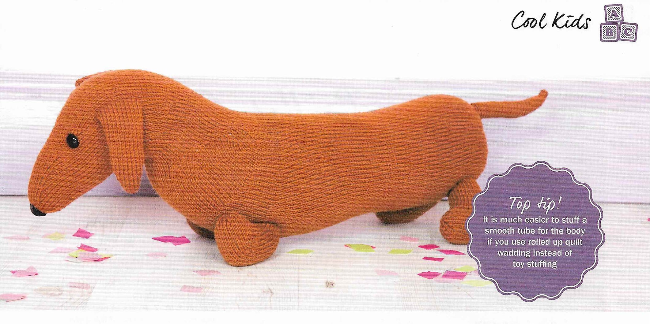 Sausage Puppy Dog Knitting Pattern 28 Cm Puppy Dog Dachshund Etsy UK