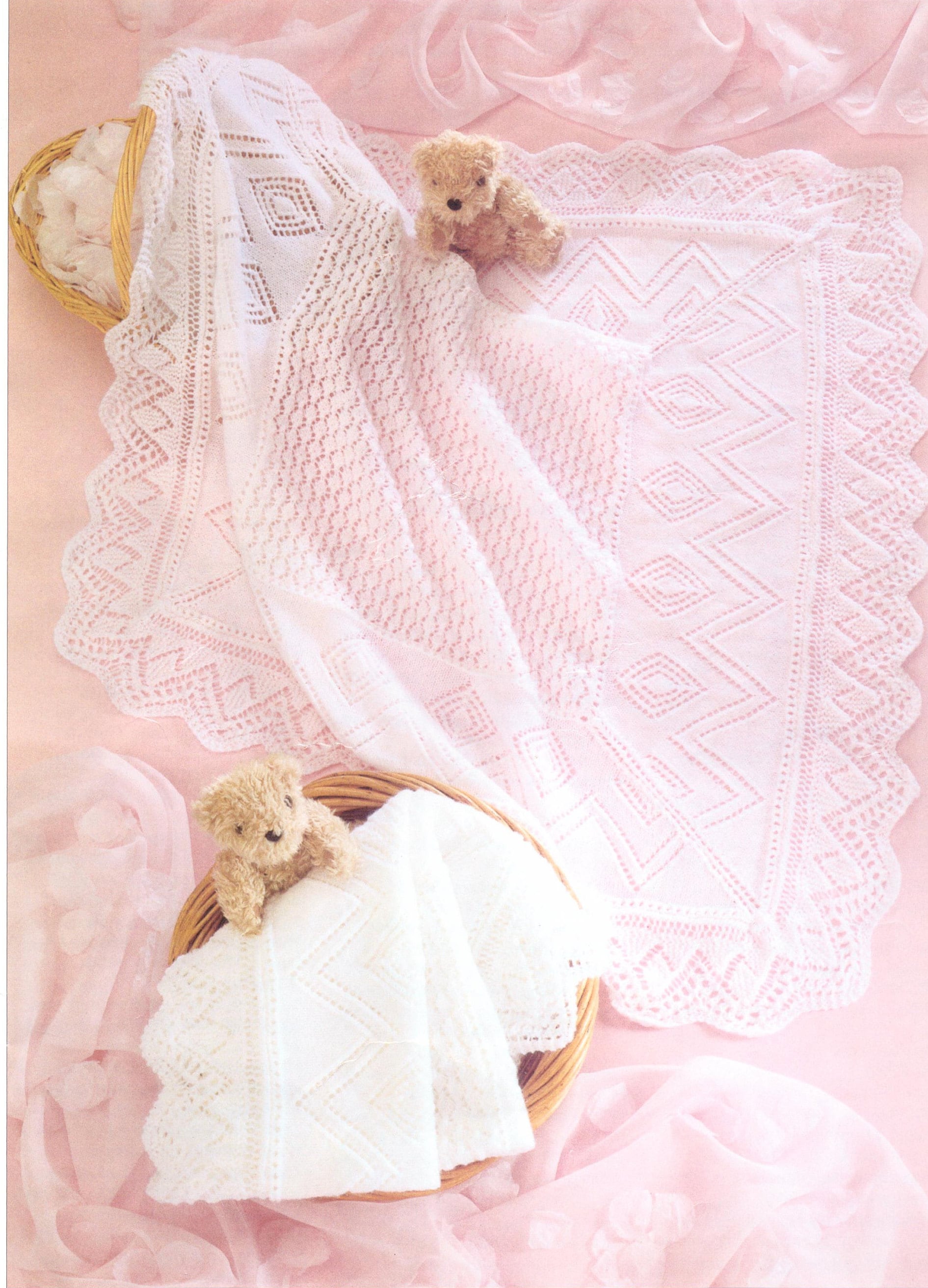 Baby Shawl Knitting Pattern Pdf Ply Ply Baby Blanket 51 OFF