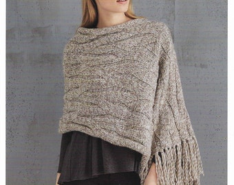 Wrap Knitting Pattern Shawl knitting Pattern Tweed Ponchos Chart Wrap Knitting Pattern pdf instant download Chart Knitting Pattern