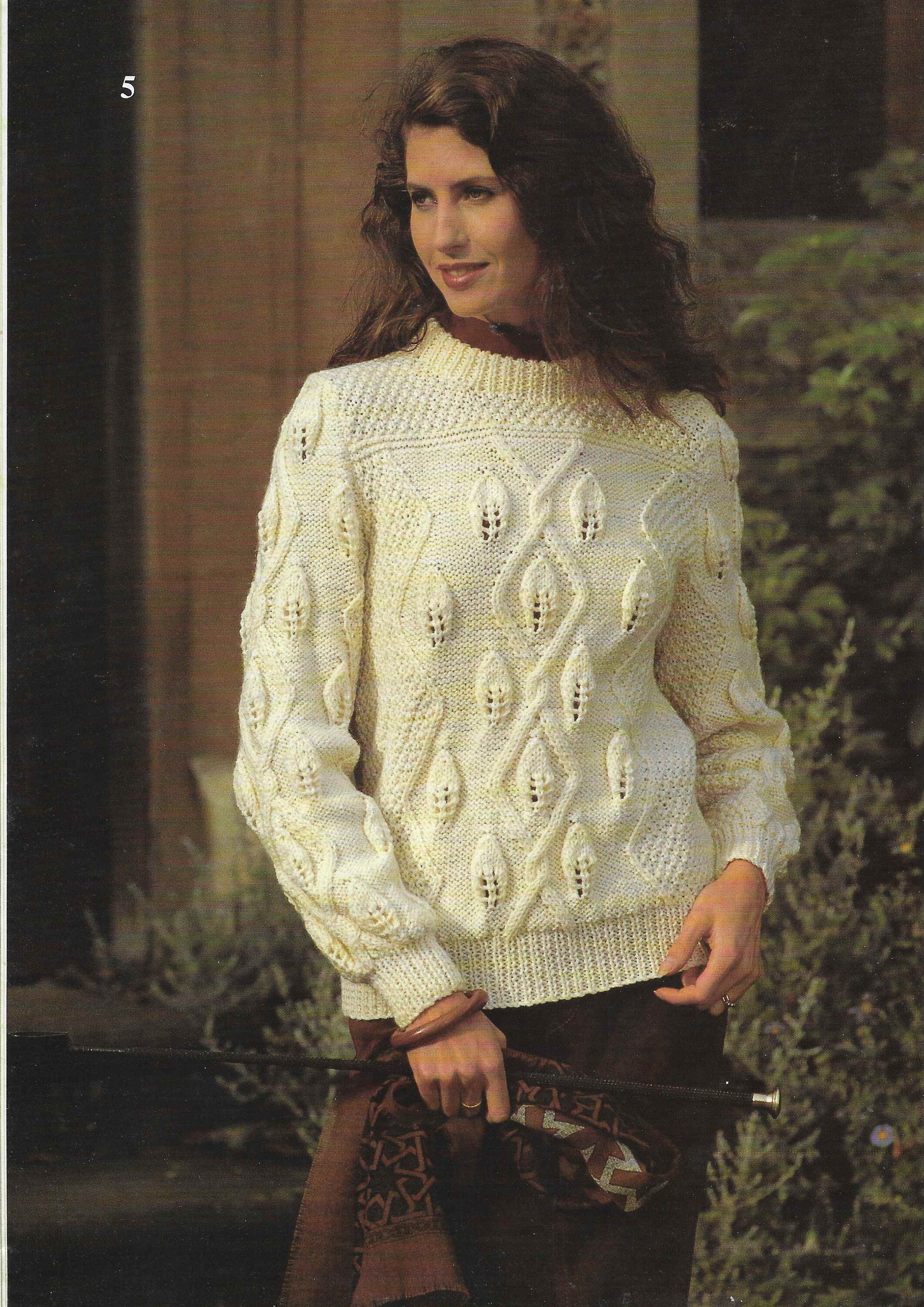 8 X Aran Cardigan CABLE Sweaters Knitting Pattern Ladies Men | Etsy UK
