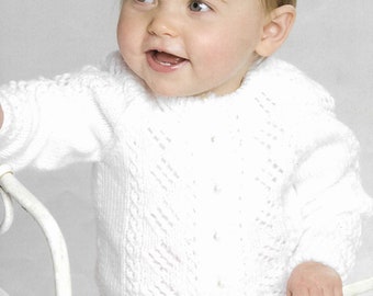 Toddler Lacy Cardigan Knitting Pattern PDF Lace Cardigan DK Cardigan Round Neck e Pattern 14 - 22 inch DK Instant download