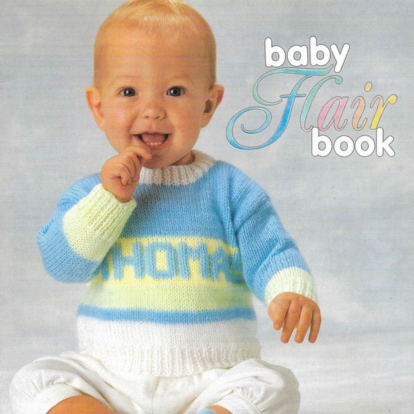 Alphabet Sweater Knitting Pattern Alphabet Jumper PDF Name Baby Toddler Knitting Patterns Sweater Baby 16 - 22 inch DK Instant download