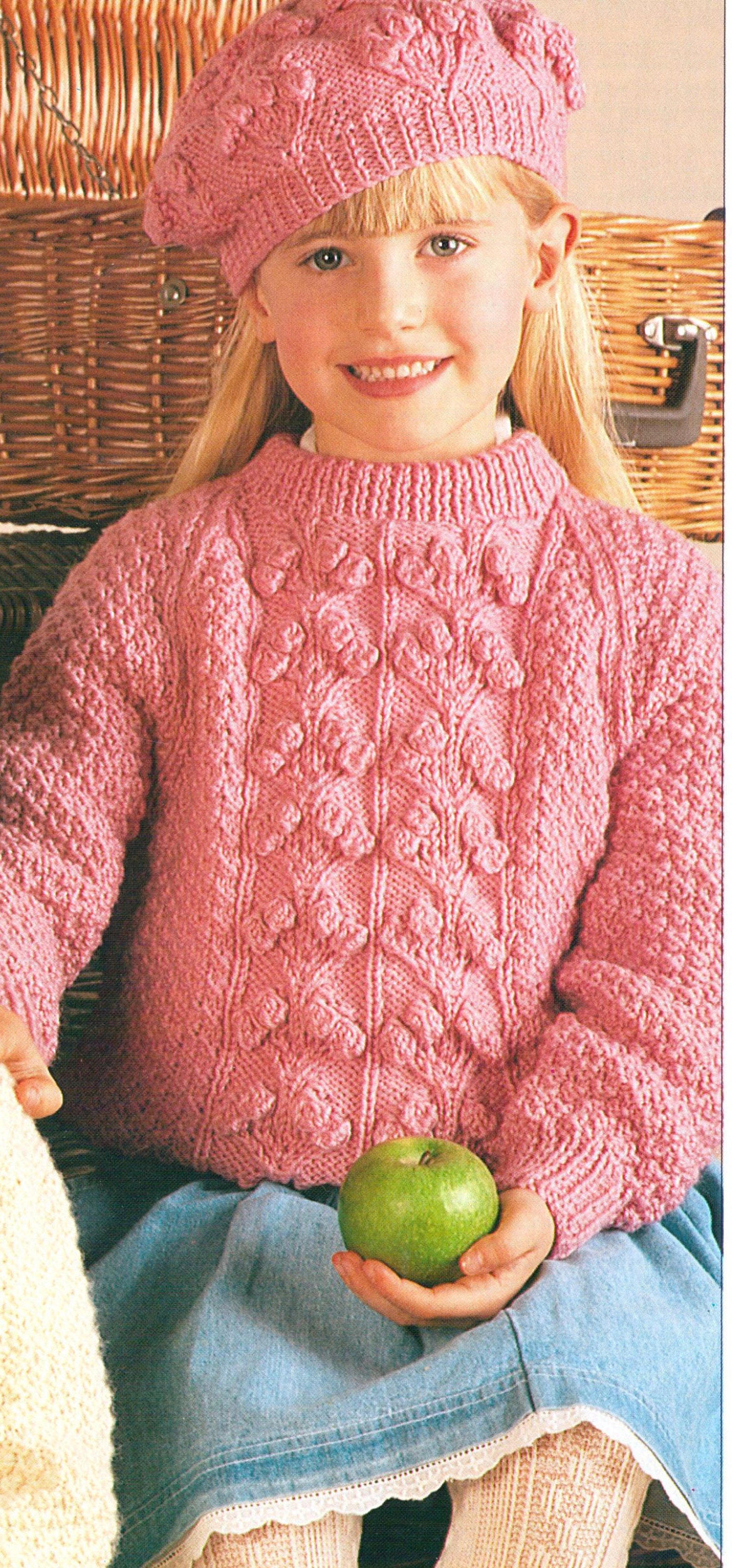 Knitting Pattern Childrens Knitting Pattern Aran Sweaters Etsy UK