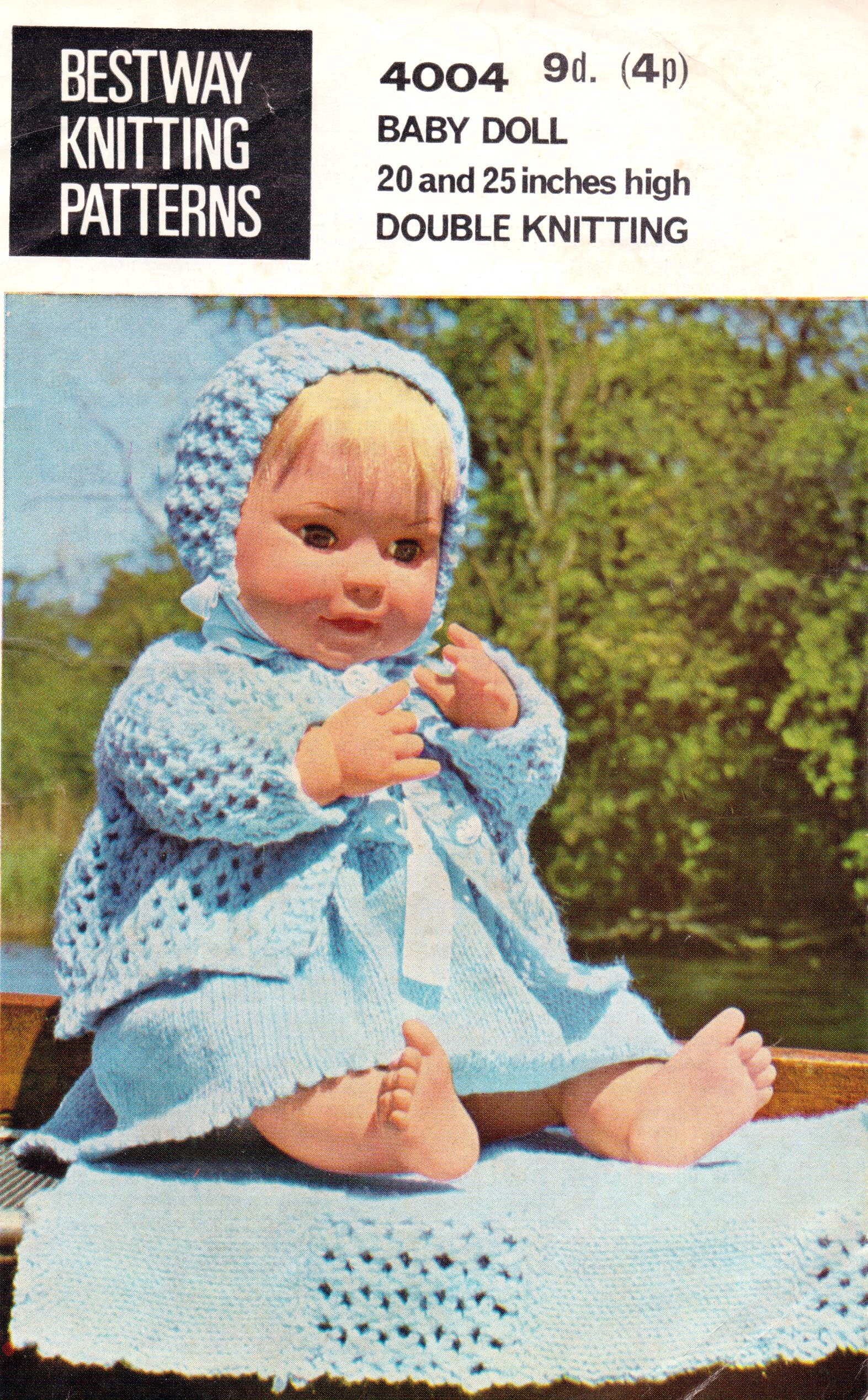 Knitted baby on sale doll pattern