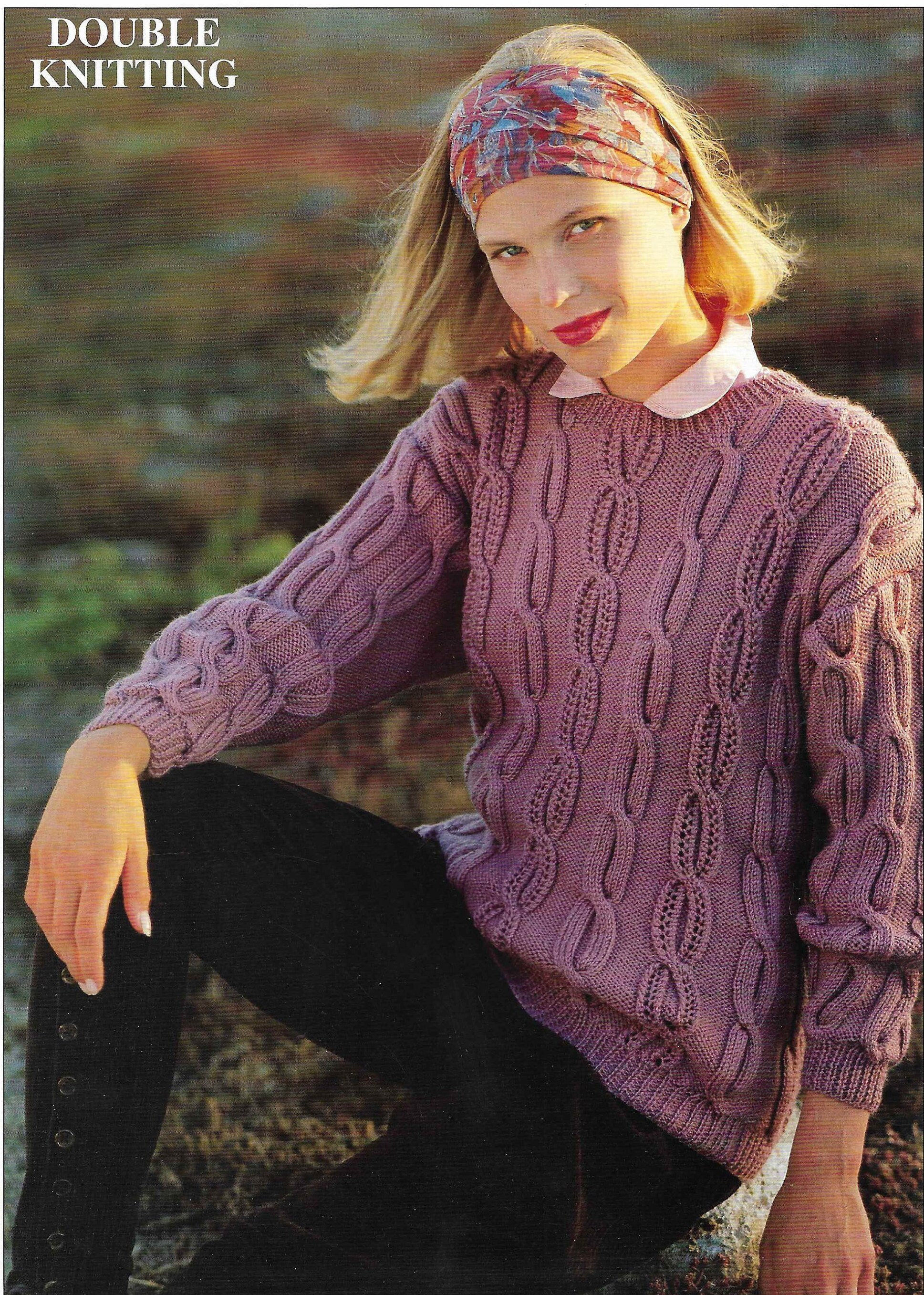 Women Cable Sweater Knitting Pattern Ladies Cable Jumper | Etsy UK