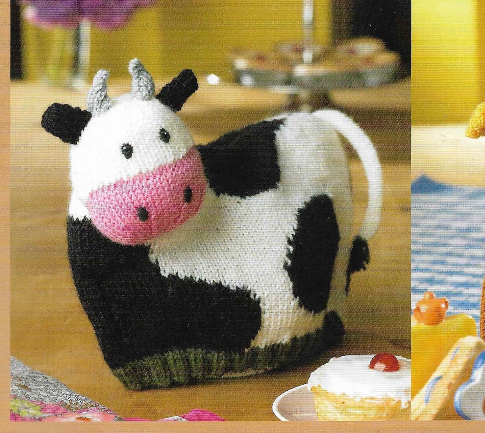3 x Hen Cosy Knitting Pattern DK Cow Hen Chicken Sheep Tea ...