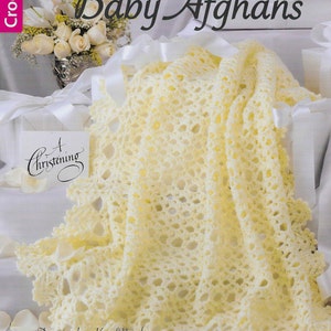 6 X Baby Blanket CROCHET Easy Pattern Afghan Blanket Crochet Pattern Shawl Christening Baby Afghan Crochet Blanket pdf instant download image 2