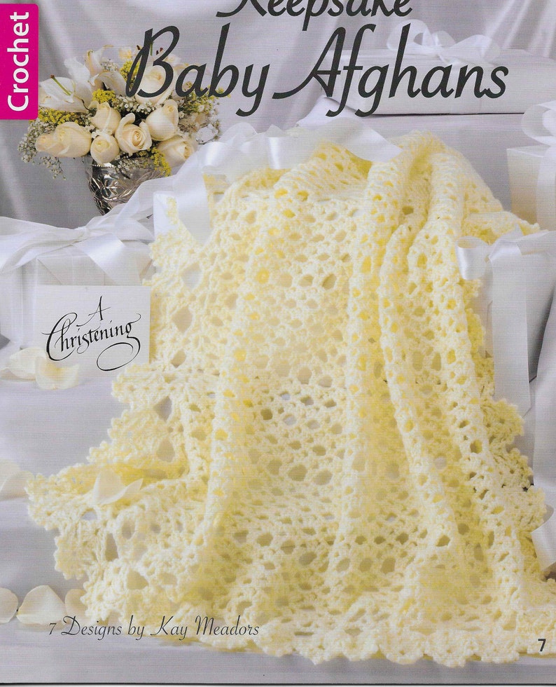 6 X Baby Blanket CROCHET Easy Pattern Afghan Blanket Crochet Pattern Shawl Christening Baby Afghan Crochet Blanket pdf instant download image 2