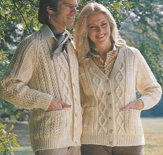 Womens Mens Aran Knitting PDF Aran 