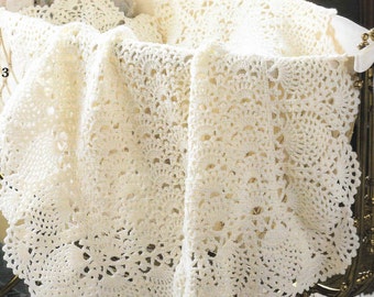 6 X Baby Blanket CROCHET Easy Pattern Afghan Blanket Crochet Pattern Shawl Christening Baby Afghan Crochet Blanket pdf instant download