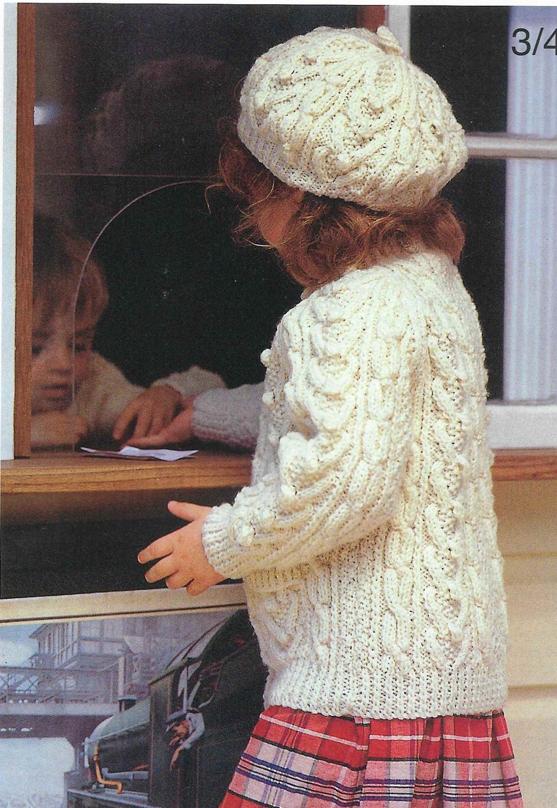 10 X Aran Jacket Knitting Pattern Boy Girl Knitting Pattern Etsy UK