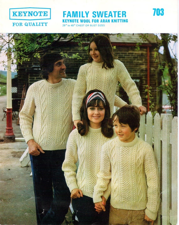 Aran Family Sweater Aran Knitting 