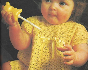 10 x Baby CROCHET PATTERN Crochet Dress Hat Cardigan Toddler Vintage Crochet 16 - 22 inches Baby Crochet Patterns PDF instant download