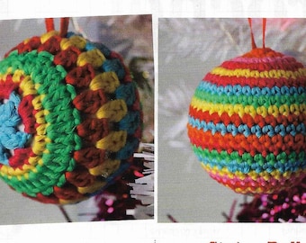 CROCHET Christmas Bauble Pattern Christmas Tree Decoration e Pattern Decoration Crochet Star Ball PDF Instant  Crochet Pattern PDF File