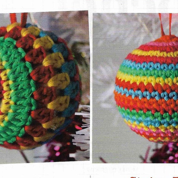 CROCHET Christmas Bauble Pattern Christmas Tree Decoration e Pattern Decoration Crochet Star Ball PDF Instant  Crochet Pattern PDF File