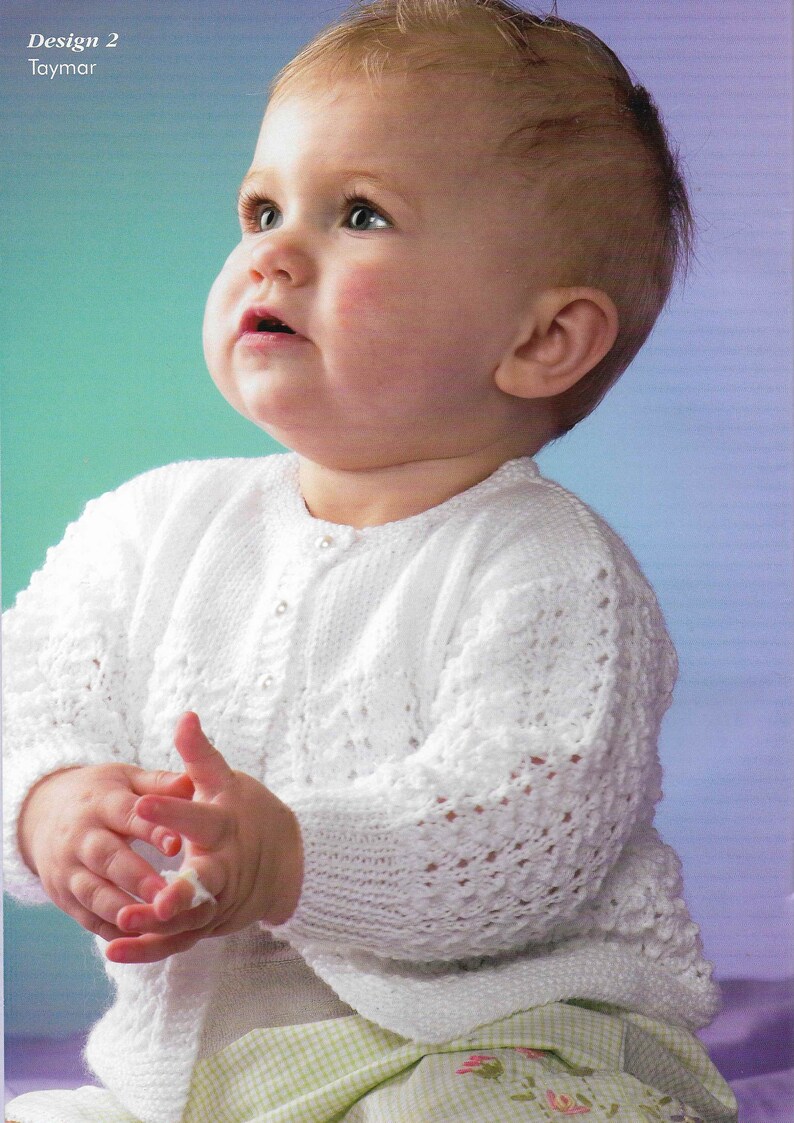 3 X Baby Cardigans Knitting Pattern PDF Newborn Lace Cardigan - Etsy ...