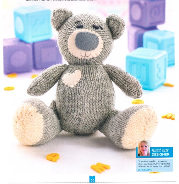 fluffy teddy bear knitting pattern