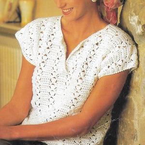 Crochet Pattern-clara Crochet Top Pattern-women Crochet Pattern