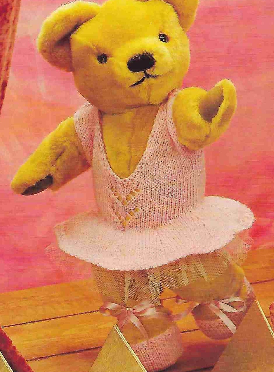 13 X Teddy Bear Clothes Knitting Patterns Outfits Coat Sweater Etsy UK