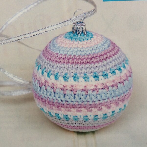 CROCHET Christmas Bauble Pattern Christmas Tree Decoration e Pattern Decoration Crochet Star Ball PDF Instant  Crochet Pattern PDF File