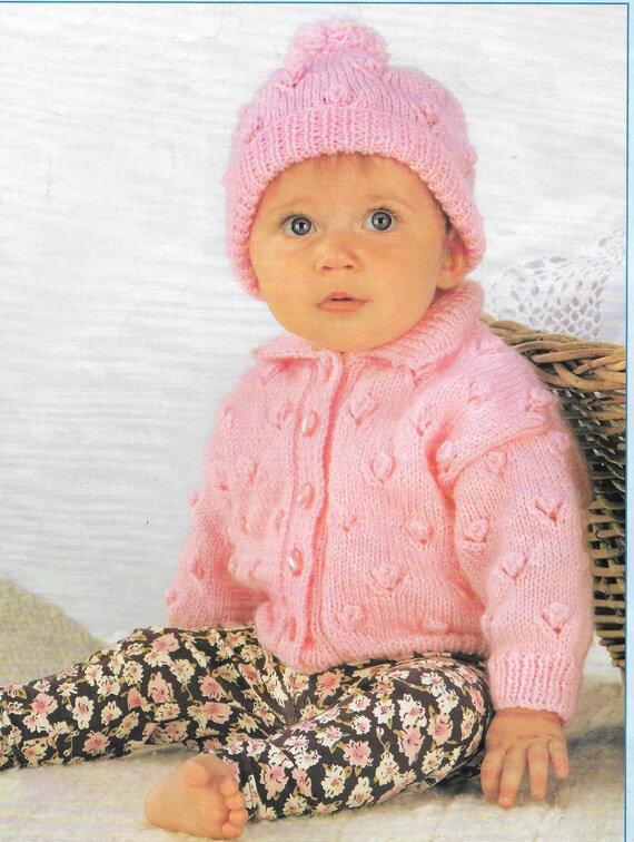 15 X Boy Girl Baby Sweater Knitting Pattern Cardigan Jumper Jacket