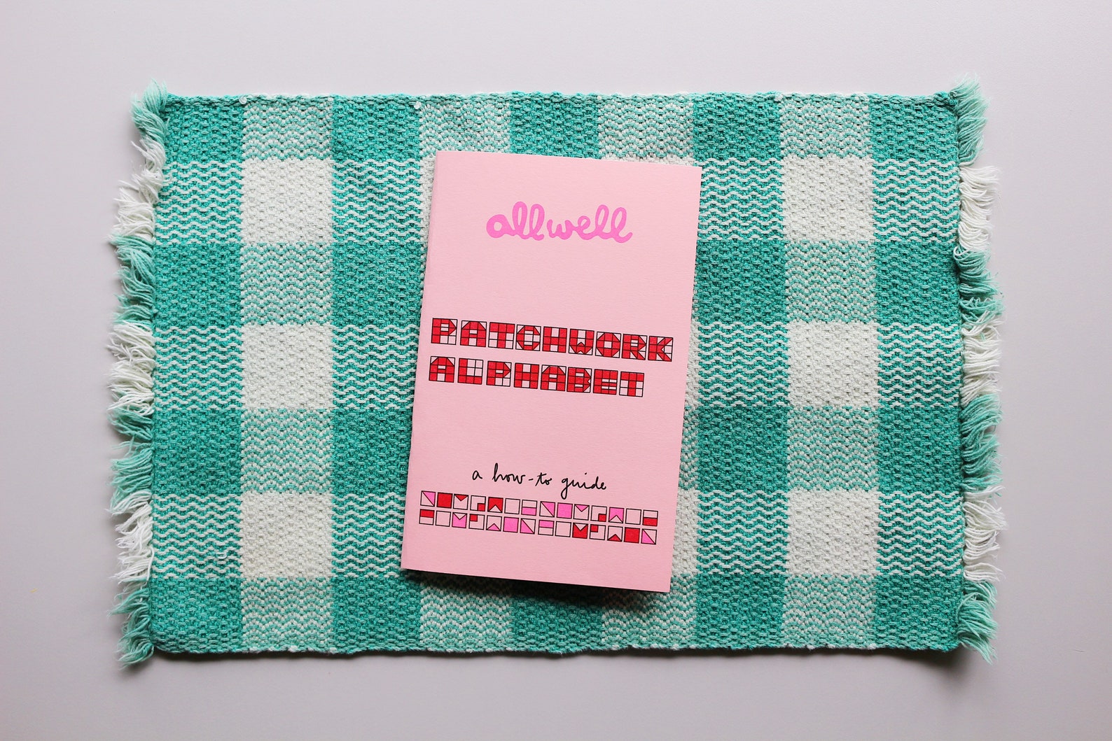 All Well Patchwork Alphabet Print Risograph Zine - Etsy