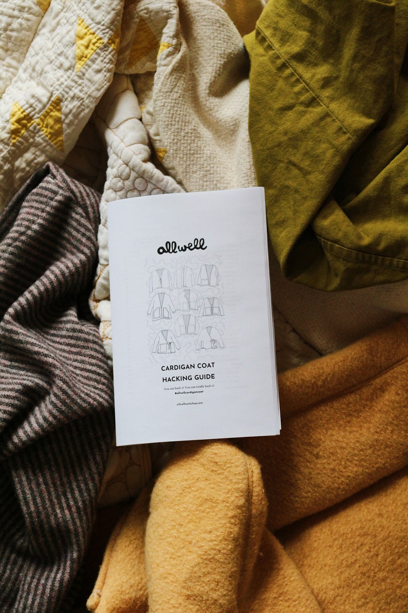 All Well Cardigan Coat Sewing Pattern Hacking Guide image 3