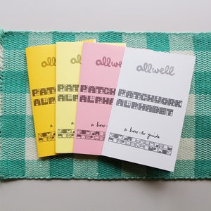 All Well Patchwork Alphabet Printable Zine + Digital File - Etsy